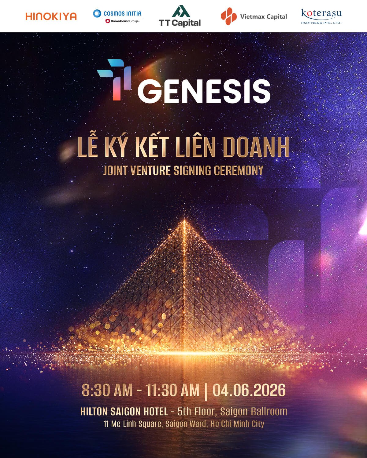 chu dau tu tt capital to chuc le ky ket lien doanh quoc te du an tt genesis